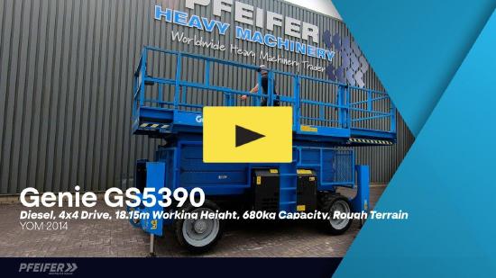 Genie GS5390 Diesel, 4x4 Drive, 18.15m Working Height, 6