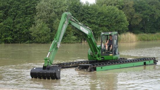 Waterking amphibien bagger