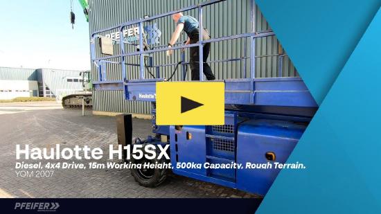 Haulotte H15SX Diesel, 4x4 Drive 15 Working Height, 500kg C