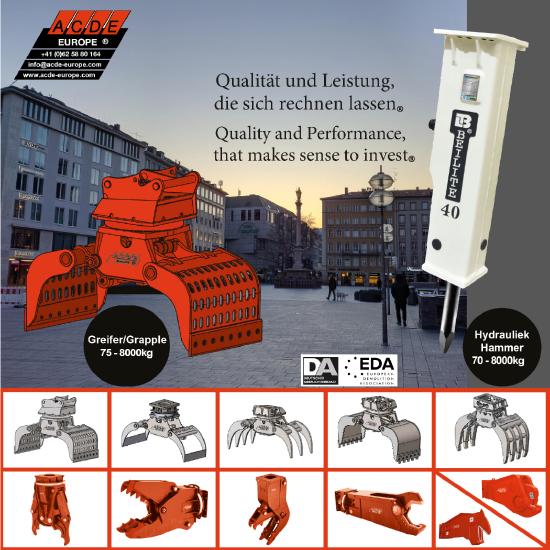 ACDE Europe® S-602B 9 ZAHN | 900 kg | 10 t.~16 t.| NEU!!!