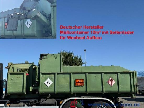 Normann Bock Müllcontainer 10m³ mit Seitenlader