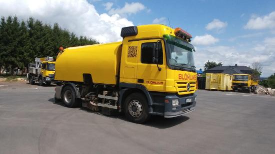 Mercedes Benz Actros Kehrsaugwagen Optifant Arbeitsmaschine