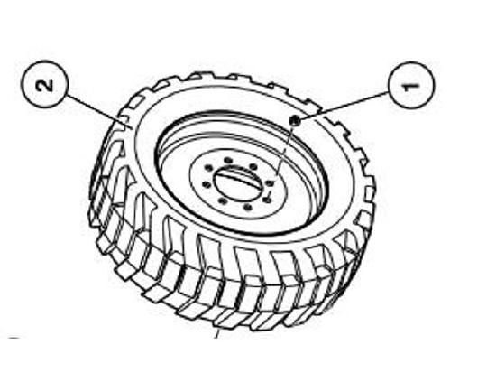 Niftylift HR15NDE wheels & tyre p17533