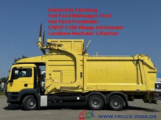 MAN TGS 26.360 Heil 31m3 Überkopf/ Frontlader Waage