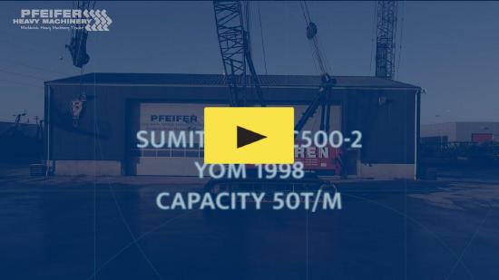 Sumitomo SC500-II Valid inspection Till 01-2023, *Guarantee