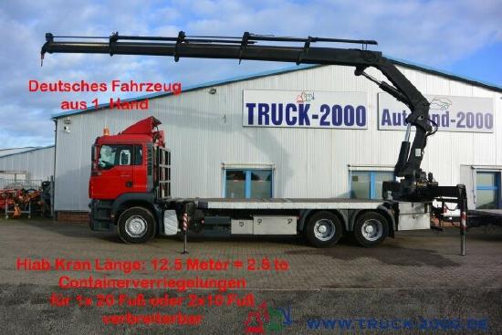 MAN TGA 26.410 6x4 Hiab 400E-4 12.5m=2.5t Container