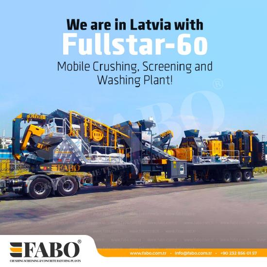 FABO FULLSTAR-60 Crushing, Washing & Screening Plant