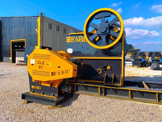 FABO CLK-60 SERIES 60-120 TPH PRIMARY JAW CRUSHER