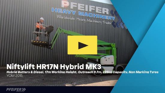 Niftylift HR17N Hybrid MK3 Hybrid Battery & Diesel, 17m Work