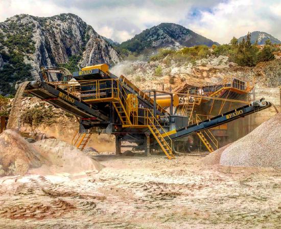 FABO PRO-100 MOBILE CRUSHING & SCREENING PLANT FOR MARBLE