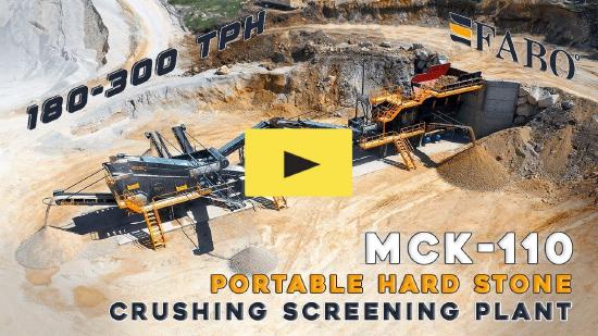 FABO MCK-110 MOBILE CRUSHING & SCREENING PLANT FOR HARDSTONE | AVAILABLE IN STOCK
