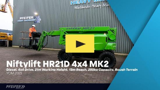 Niftylift HR21D 4x4 MK2 Diesel, 4x4 Drive, 21m Working Heigh