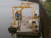 PONTON mit KRAN / Seilwinden