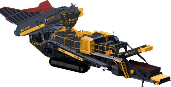 FABO FTV-70-S Tracked Vertical Shaft Crusher Crushing and Screening Plant