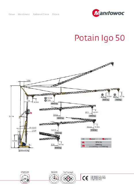 Potain Kran IGO 50, fabrikneu
