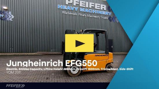 Jungheinrich EFG550 Electric, 5000kg Capacity, Lifting Height 3