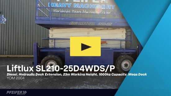 Liftlux SL210-25D4WDS/P Diesel, Hydraulic Deck Extension,