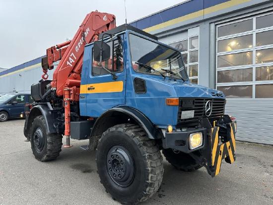 Unimog U 1500 (425) Ferrari Kran 147.2A*Jib* TÜV NEU!