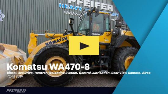 Komatsu WA470-8 Diesel, 4x4 Drive, Tamtron Weighting Syste
