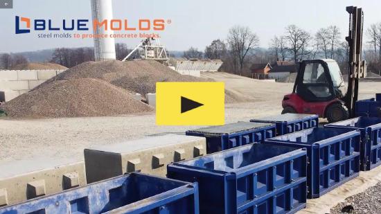 Blue Molds 1800-600-600 concrete block mould