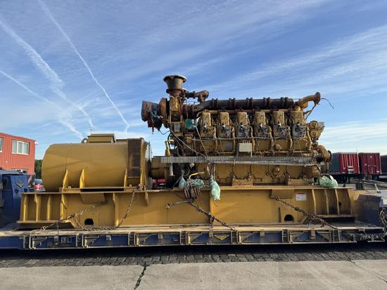 Caterpillar G3612 GAS GENERATOR 3256KVA 1YG-1303523 USED