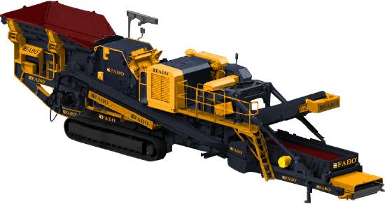 FABO FTI-110s Tracked Impact Crusher with Vibrating Screen