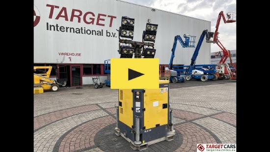 Atlas Copco QLB60 Tower Light 4x350W Led w/generator DEFECT