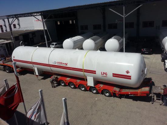 DOĞUMAK Yeni Lpg Storage Tank 115m3 gaz tankeri römork