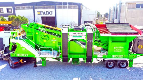 FABO ME 1645 SERIES MOBILE SAND SCREENING PLANT