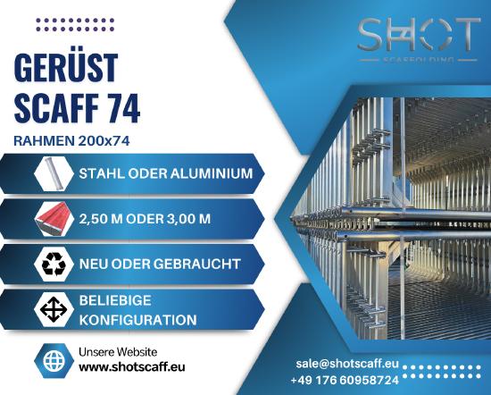 Rusztowanie Scaffolding Steiger Gerüste aluminium 216,3m2 boden 3m Neu