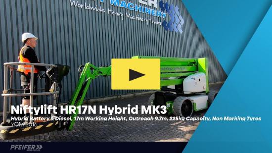 Niftylift HR17NDE HYBRIDE MK3 Hybrid Battery & Diesel, 17m W