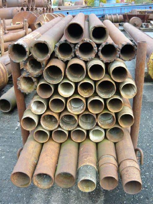 DIVERS Single wall casings with left-handed thread / Bohrrohre mit Linksgewinde