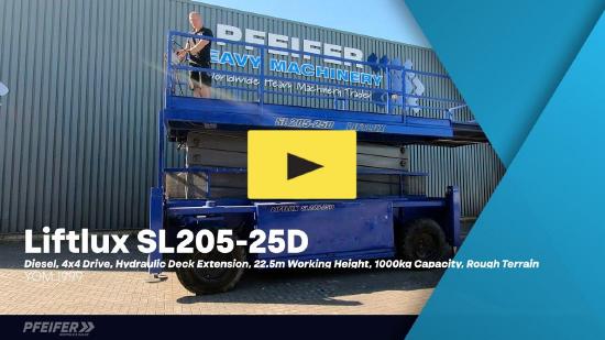 Liftlux SL205-25D Diesel, 4x4 Drive, Hydraulic Deck Extens