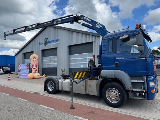 MAN TGA 18.310, Crane Pesci SE155N/4, Manual Kran,