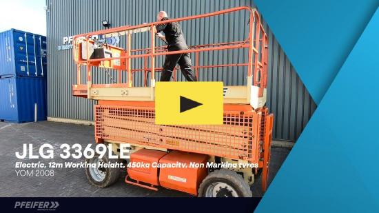 JLG 3369LE Electric, 12m Working Height, 450kg Capacit