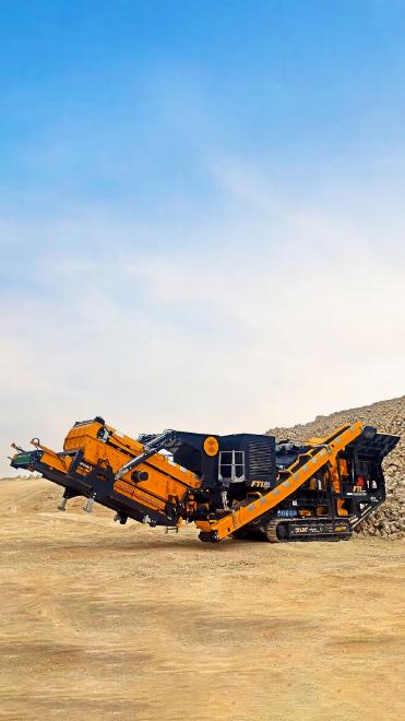 FABO FTI-130s Tracked Impact Crusher with Vibrating Screen