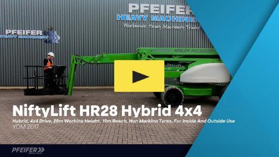 Niftylift HR28 HYBRIDE 4x4 Hybrid, 4x4 Drive, 28m Working He