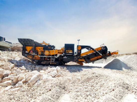 FABO FTI-130s Tracked Impact Crusher with Vibrating Screen