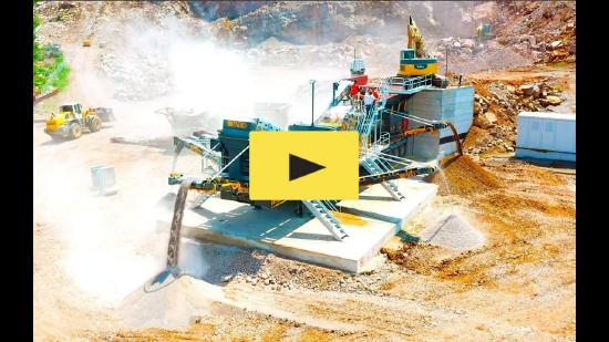 FABO PRO-150 MOBILE CRUSHING SCREENING PLANT WITH WOBBLER FEEDER