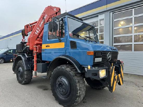 Unimog U 1500 (425) Ferrari Kran 147.2A*Jib* TÜV NEU!