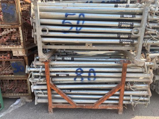 PROPS - FERMIN - 20/300 (pcs 173) - 30 / 400 (pcs 29) - 20 350 (pcs 5 ) - PALLETS
