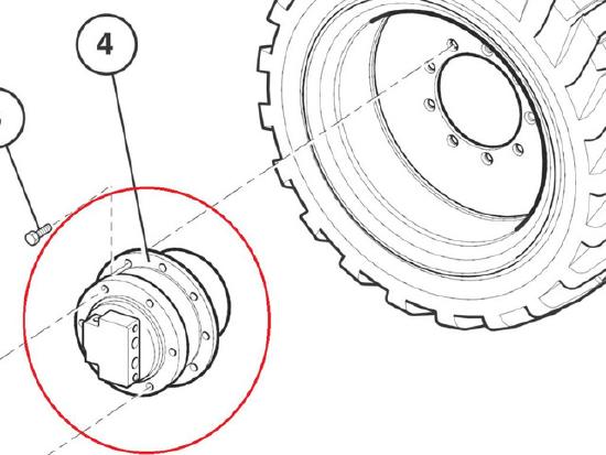 Niftylift HR21DE wheeldrive p18928 drive unit eindaandrijf