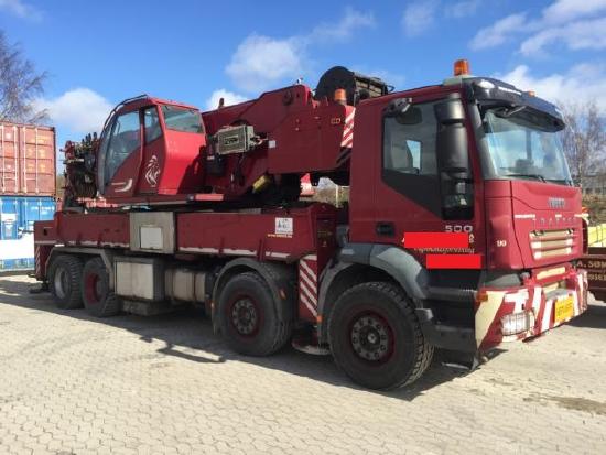 Iveco TRAKKER 500 8x4 Kran TCM C1600.35 Fly-Jip