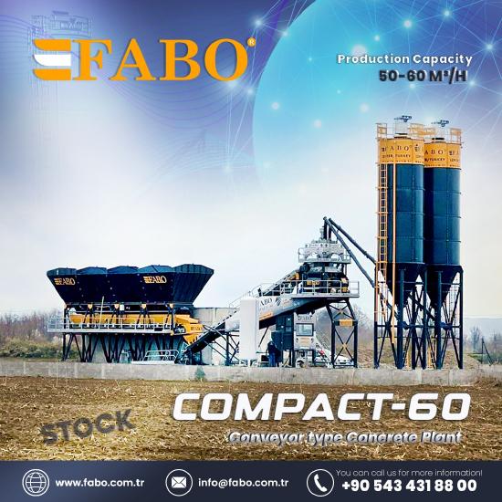 FABO FABOMIX COMPACT-60 CONCRETE PLANT | CONVEYOR TYPE