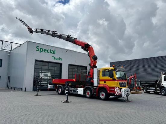 MAN TGS 35.500 8x4H-6 BL + Palfinger PK78002-SH F +