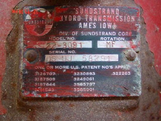 Sauer- Sundstrand 22-3091 MF