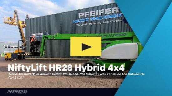 Niftylift HR28 HYBRID 4x4 Hybrid, 4x4 Drive, 28m Working Hei