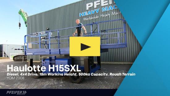 Haulotte H15SXL Diesel, 4x4 Drive, 15m Working Height, 500k
