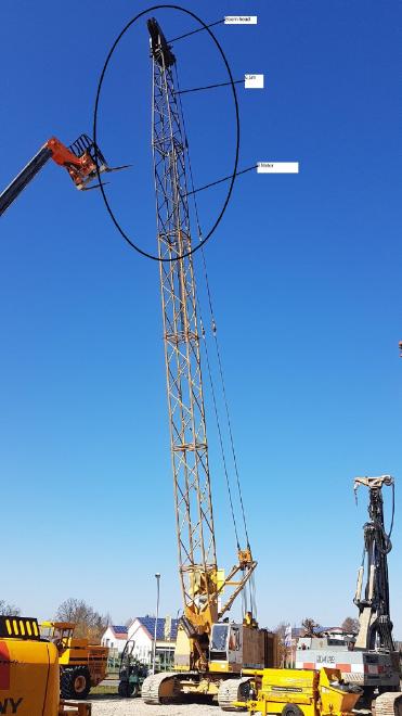Liebherr Boom , Boom head and Boom section