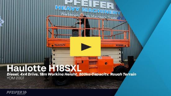 Haulotte H18SXL Diesel, 4x4 Drive, 18m Working Height, 500k